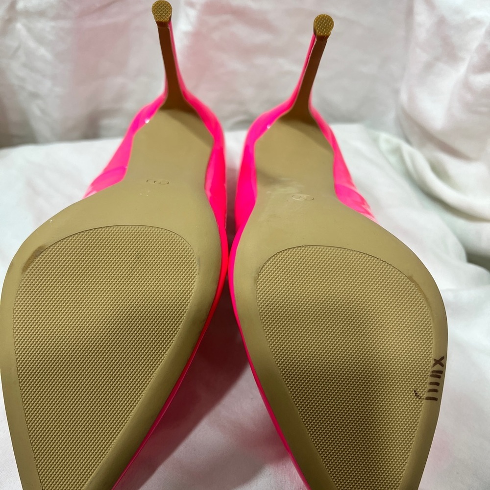 NWOT..Elisabeth Lang Ladys Stiletto Pumps Size 9 Color Barbie Pink 5”☑️ - Picture 9 of 9